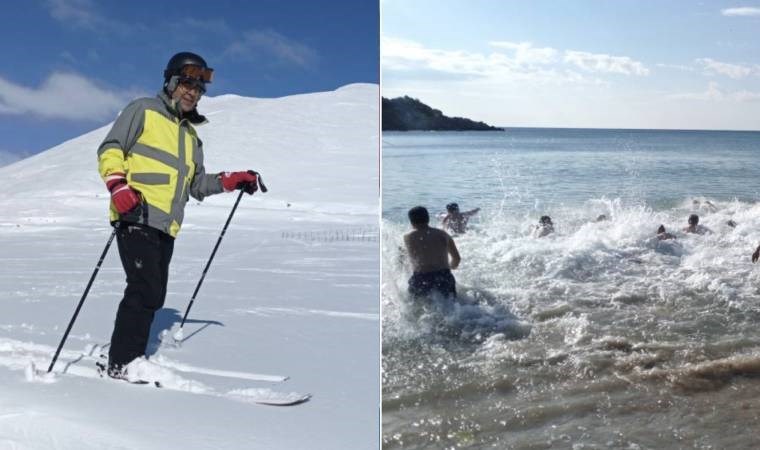 Mersin’de sabah kar, öğlen deniz keyfi!