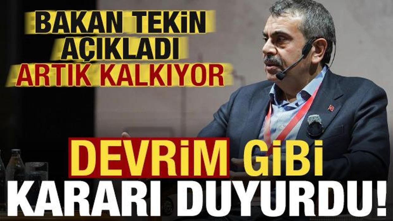 Son dakika: Bakan Yusuf Tekin devrim gibi yeniliği duyurdu! Artık karne verilmeyecek…