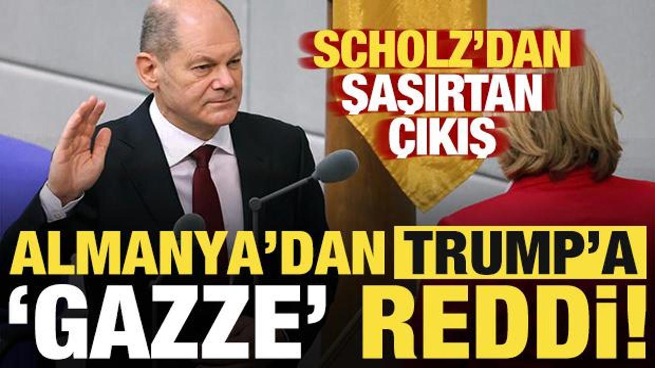 Almanya Başbakanı Scholz’dan şaşırtan çıkış! Trump’a ‘Gazze’ reddi…