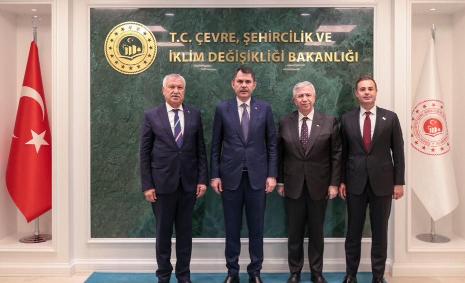 Mansur Yavaş, Zeydan Karalar ve Ahmet Akın'dan Bakan Kurum'a ziyaret! İlk açıklama geldi