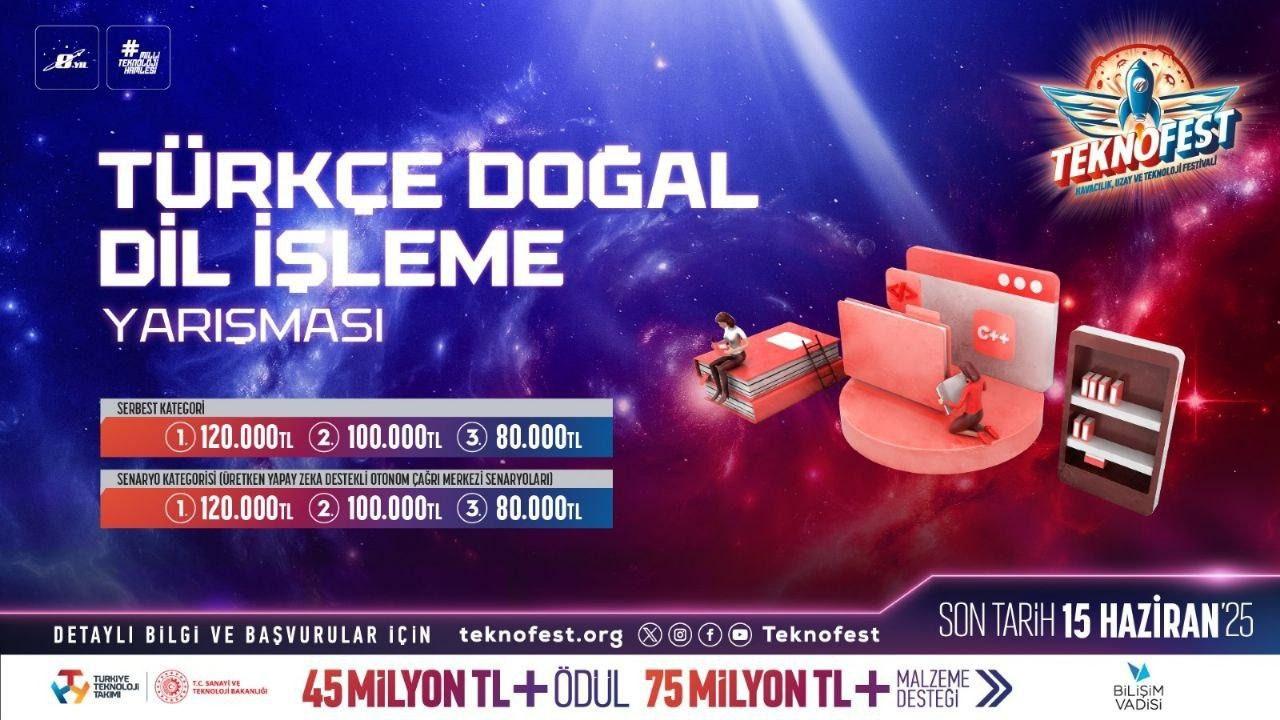 TEKNOFEST Türkçe Doğal Dil İşleme Yarışması başvuruları sürüyor!