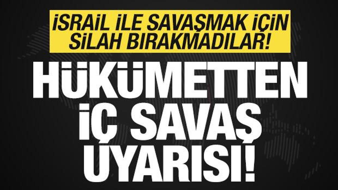 İsrail’e savaş ilan ettiler! Silah bırakmayınca hükümet ayaklandı! “İç savaş çıkabilir”