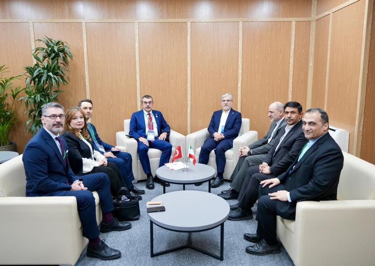 Bakan Tekin, İranlı mevkidaşı Sarraf ile görüştü