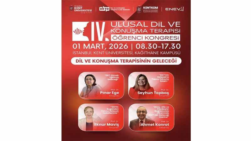 4. Ulusal Dil ve Konuşma Terapisi Öğrenci Kongresi düzenlenecek