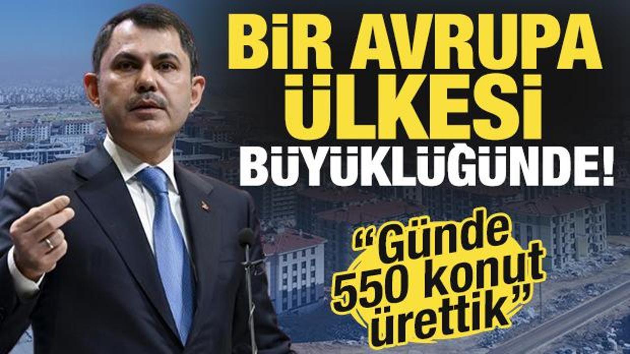 Bir Avrupa ülkesi büyüklüğünde! ‘Tam 455 bin konut bitirdik. Günde 550 konut ürettik’