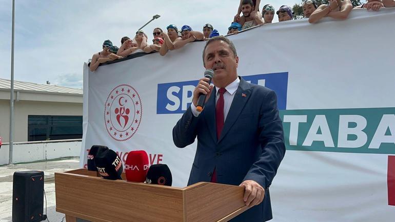 Marmaris’te sporcular için portatif havuz