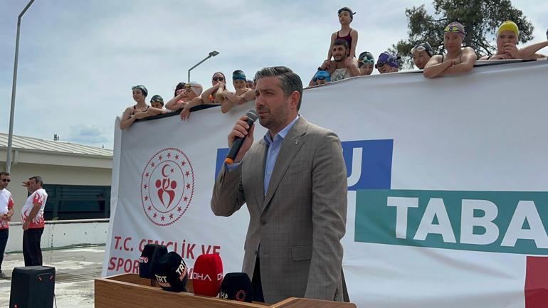 Marmaris’te sporcular için portatif havuz
