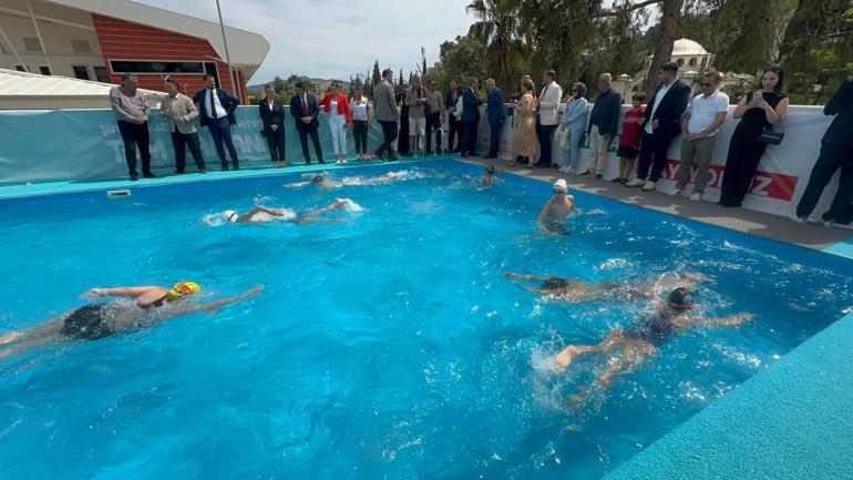 Marmaris’te sporcular için portatif havuz