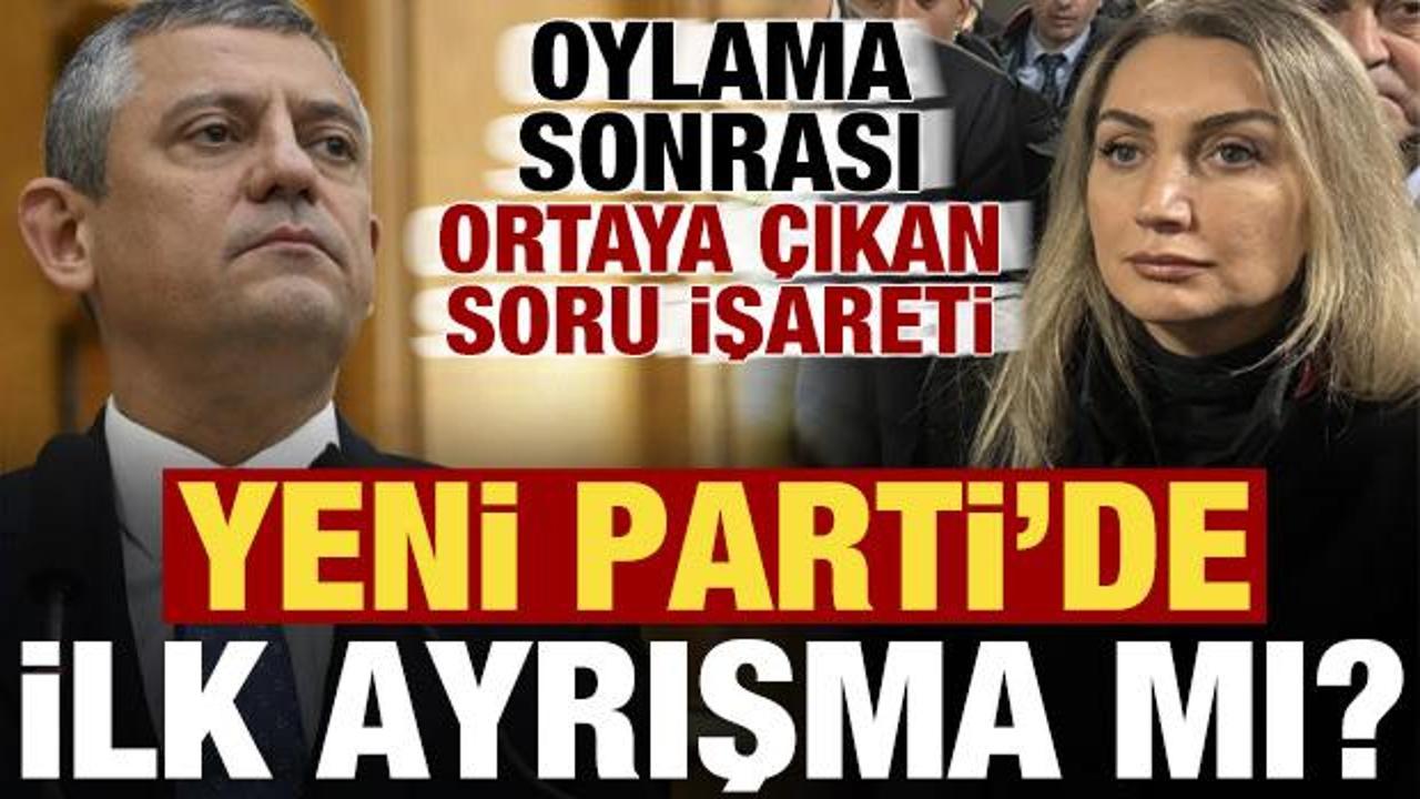 TBMM’deki oylama sonrası ortaya çıkan soru işareti: Yeni Parti’de ilk ayrışma mı?