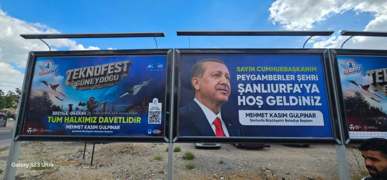 Şanlıurfa'da Teknofest heyecanı: Başkan Gülpınar caddeleri billboardlarla donattı