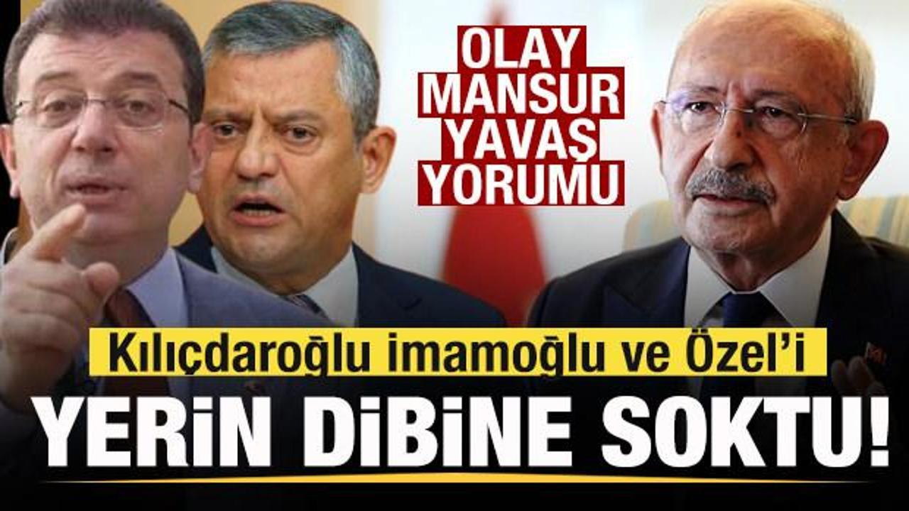 Kılıçdaroğlu’ndan olay Mansur Yavaş yorumu! Ekrem İmamoğlu ve Özgür Özel’e ağır gönderme!