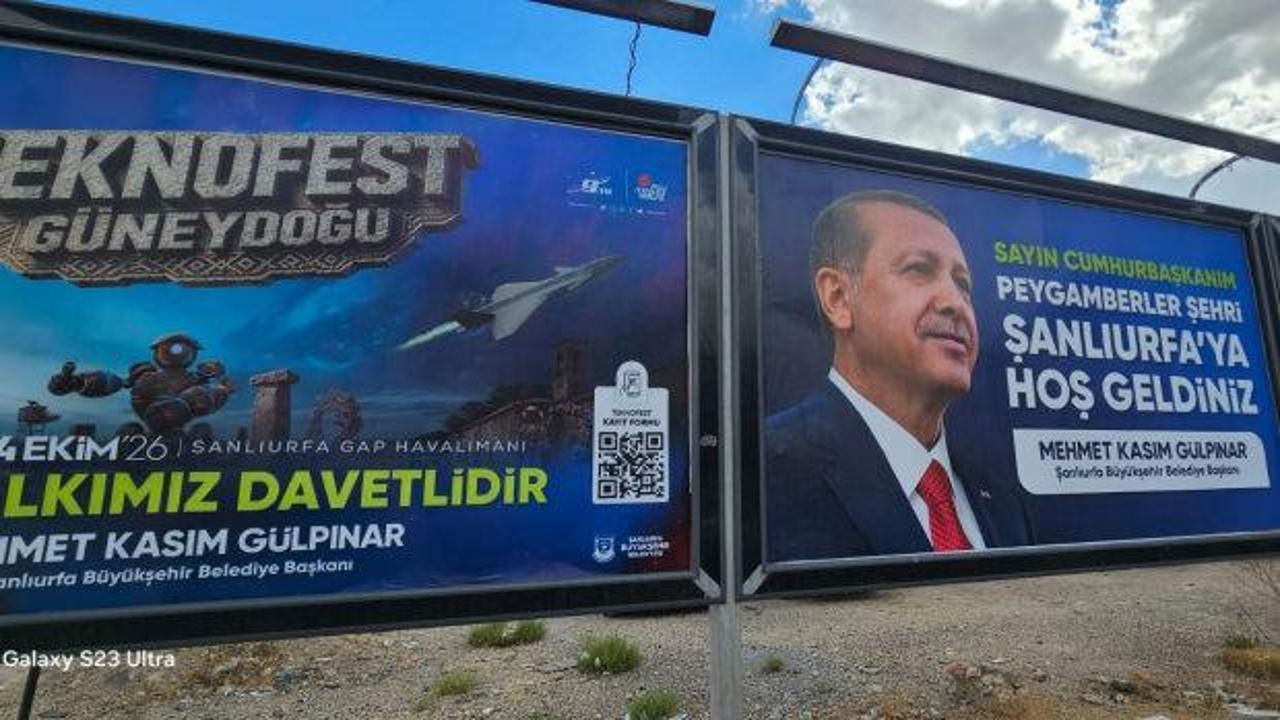 Şanlıurfa’da Teknofest heyecanı: Başkan Gülpınar caddeleri billboardlarla donattı