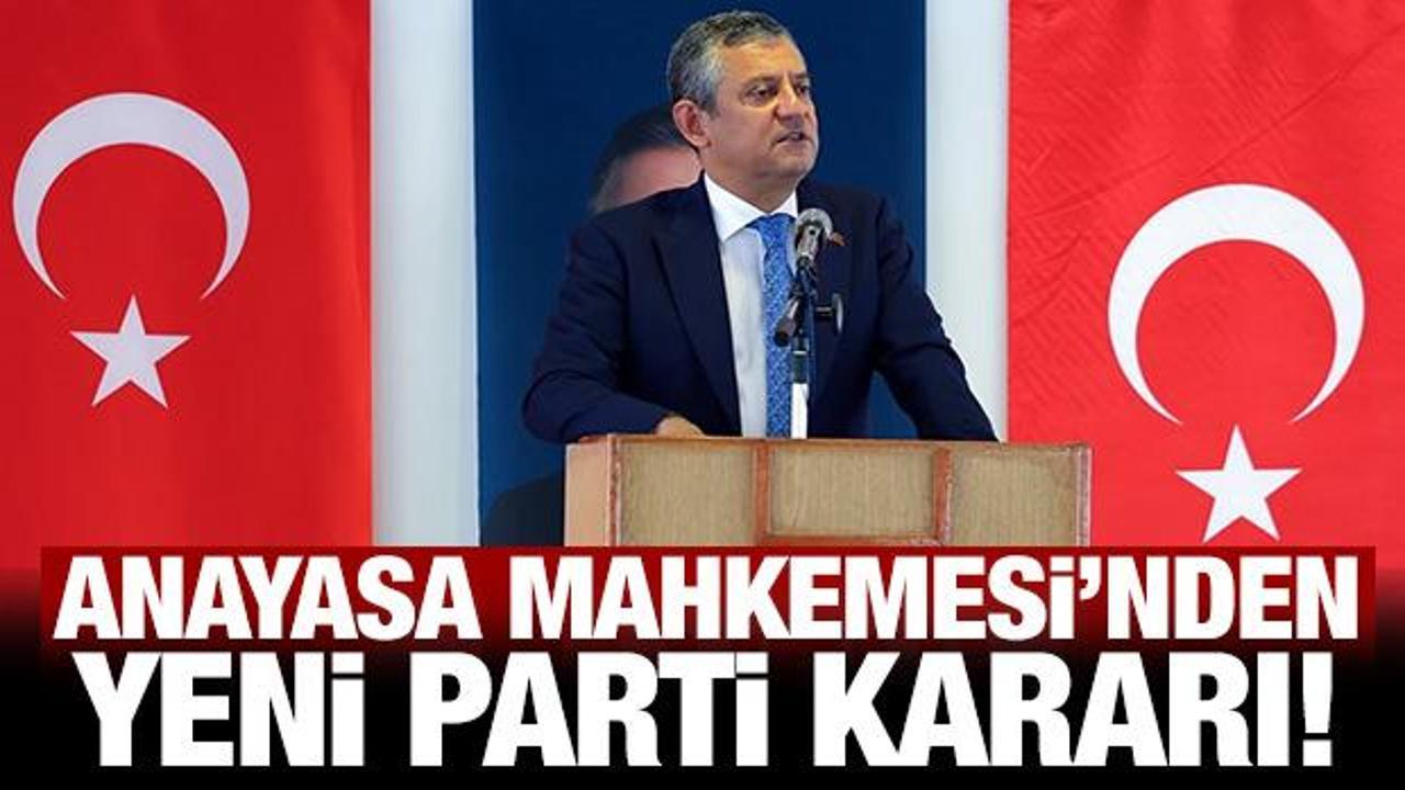 Son Dakika: Anayasa Mahkemesi’nden Yeni Parti’ye 1 ay süre